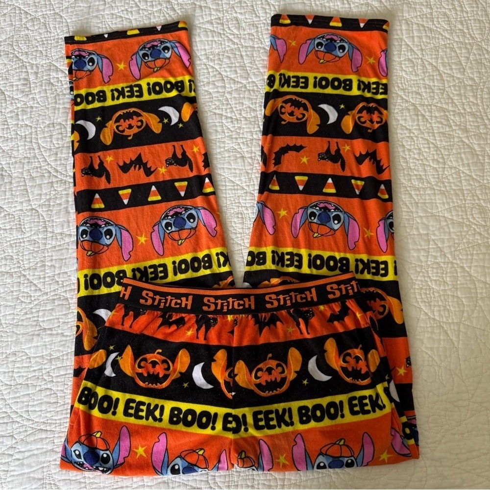 Disney Stich Movie Halloween Themed Fall Pajama Pants Women’s Size XS - Picture 5 of 5